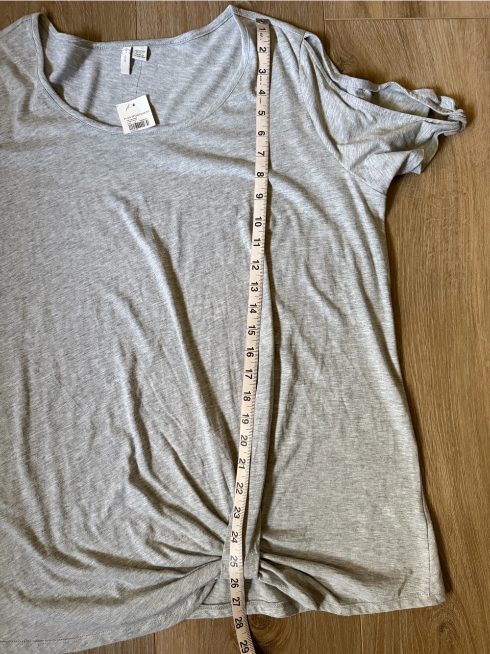 C EST 1946 Twist Front Southsummet Gray Top 18/20W NWT - Picture 6 of 8